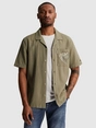 Cast Iron Short Sleeve Shirt Yarn dye struct