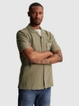 Cast Iron Short Sleeve Shirt Yarn dye struct