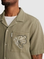 Cast Iron Short Sleeve Shirt Yarn dye struct