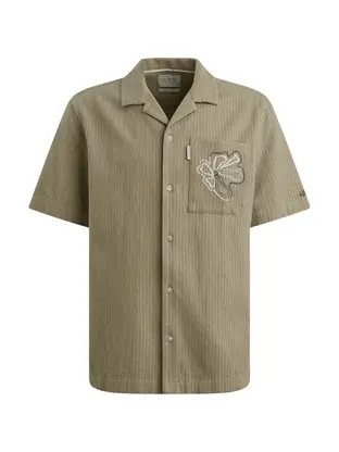 Cast Iron Short Sleeve Shirt Yarn dye struct