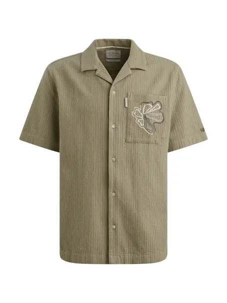 Cast Iron Short Sleeve Shirt Yarn dye struct