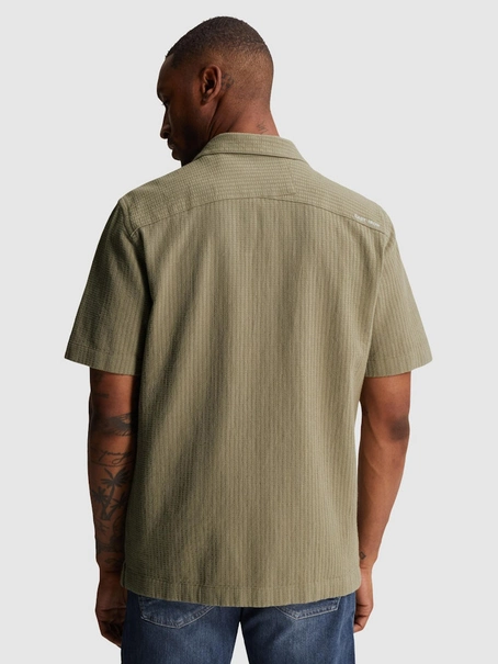 Cast Iron Short Sleeve Shirt Yarn dye struct