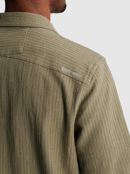 Cast Iron Short Sleeve Shirt Yarn dye struct