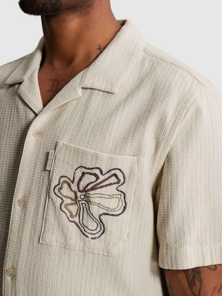 Cast Iron Short Sleeve Shirt Yarn dye struct
