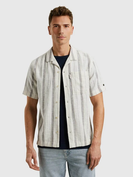 Cast Iron Short Sleeve Shirt YD stripe struc