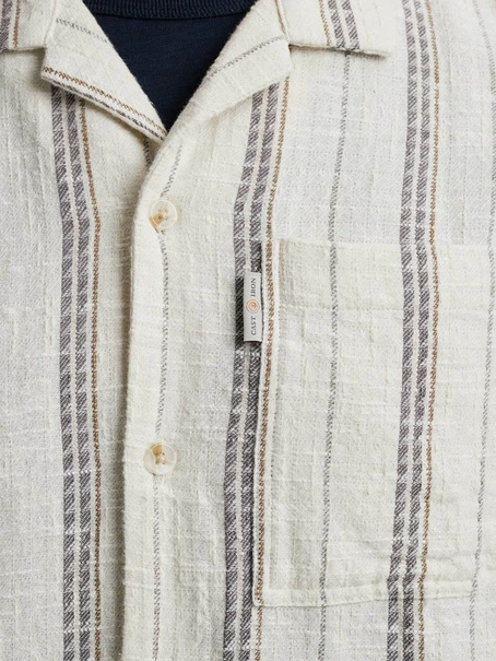 Cast Iron Short Sleeve Shirt YD stripe struc