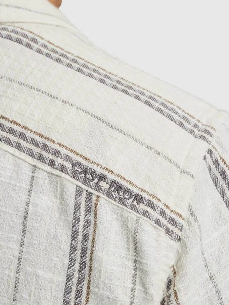 Cast Iron Short Sleeve Shirt YD stripe struc
