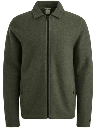 Cast Iron Zip jacket boiled wool