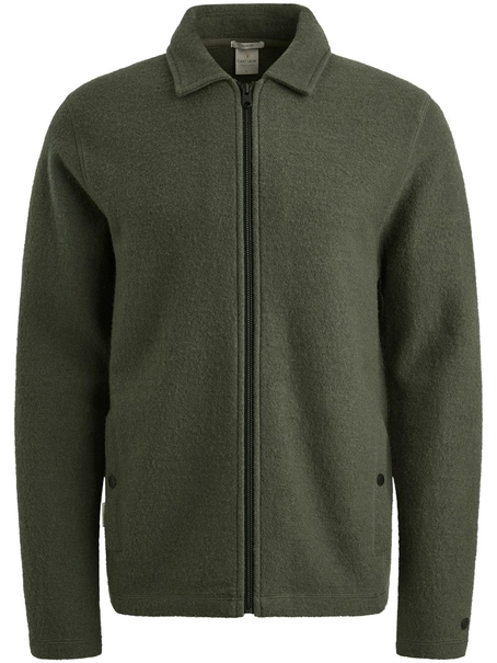 Cast Iron Zip jacket boiled wool