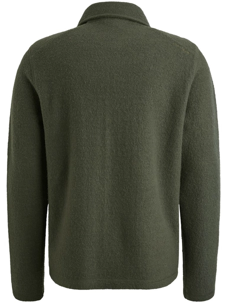 Cast Iron Zip jacket boiled wool