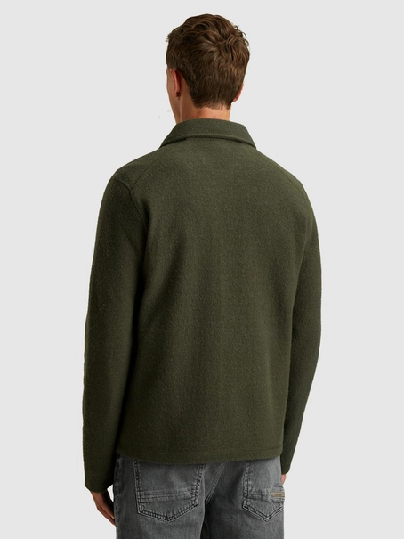 Cast Iron Zip jacket boiled wool