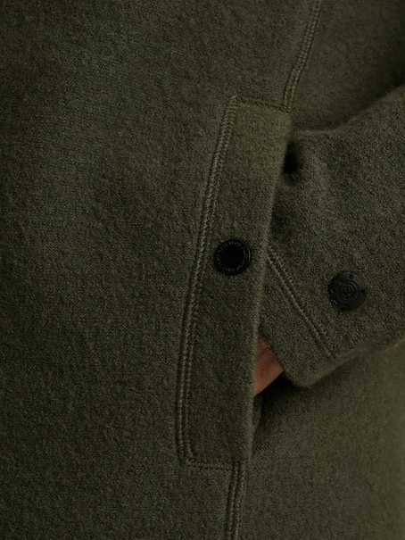 Cast Iron Zip jacket boiled wool