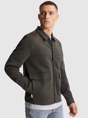 Cast Iron Zip jacket regular fit interlock