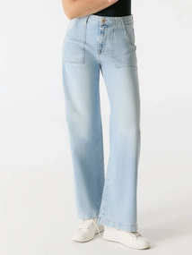 Cup of Joe denim high waist wide leg