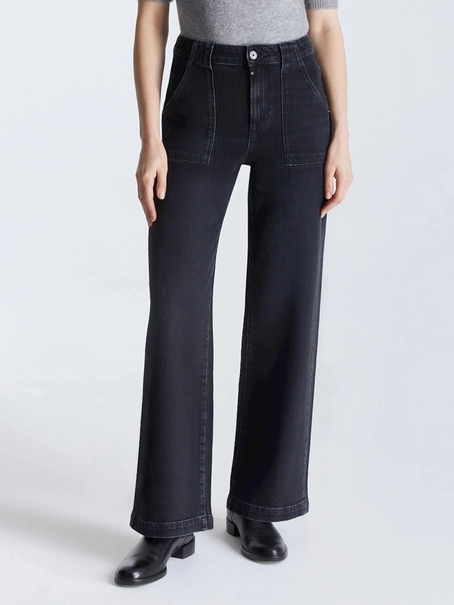 Cup of Joe denim high waist wide leg