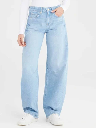Cup of Joe denim mid waist balloon jeans