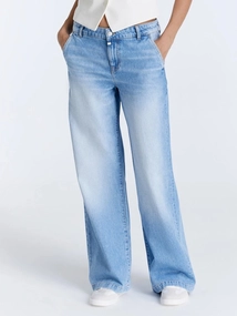 Cup of Joe denim wide leg chino