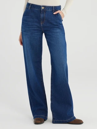 Cup of Joe denim wide leg chino