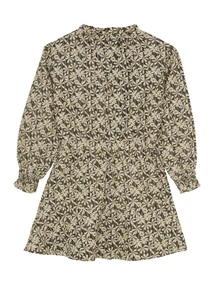 Daily7 Dress Longsleeve Shiny Flower