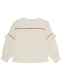 Daily7 Shirt Longsleeve Ruffle