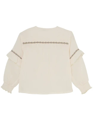 Daily7 Shirt Longsleeve Ruffle