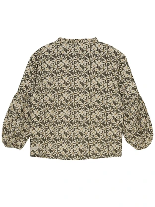 Daily7 Shirt Longsleeve Shiny Flower