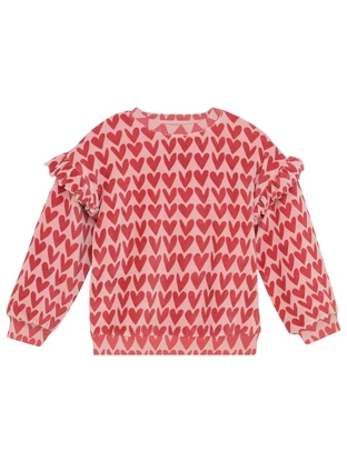 Daily7 Sweater Heart Print