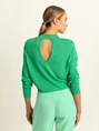 Expresso Pullover with a cutout detail at back