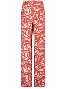 Expresso Red and white printed trousers