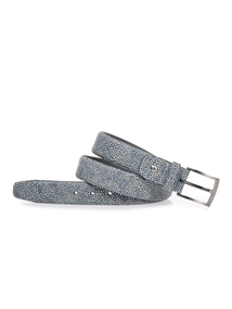 Floris van Bommel Floris Blue Printed leather