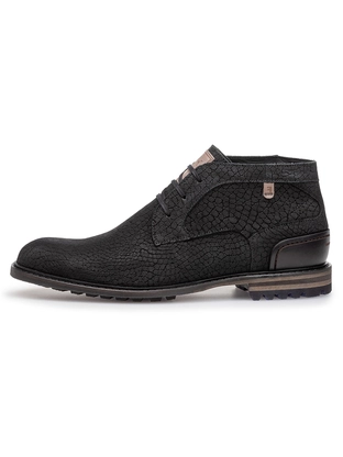 Floris van Bommel Floris Casual Black Nubuck print