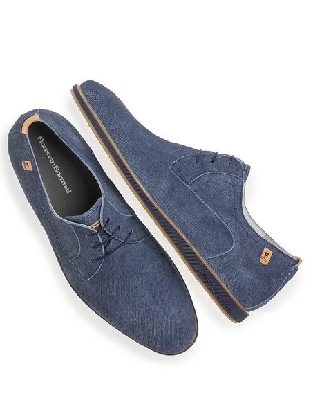 Floris van Bommel Floris Casual Blue Suede