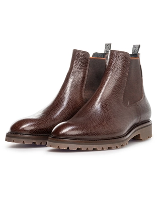 Floris van Bommel Floris Casual Brown Printed leather