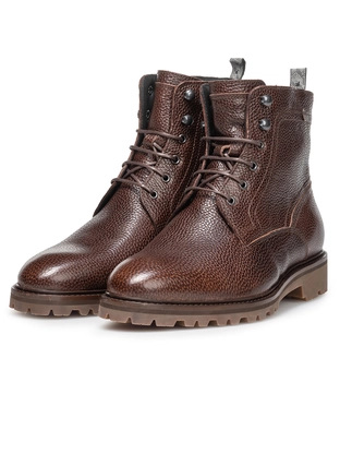 Floris van Bommel Floris Casual Brown Printed leather