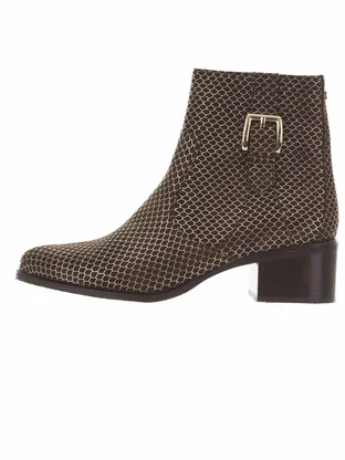 Floris van Bommel Floris Casual DarkBrown Suede print