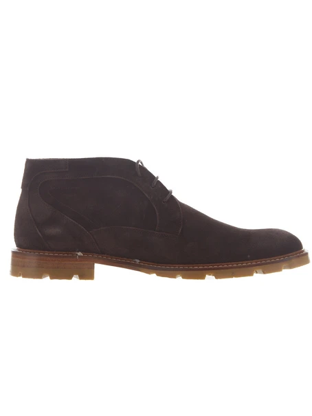 Floris van Bommel Floris Casual DarkBrown Suede