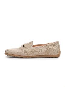 Floris van Bommel Floris Casual Gold Suede Print