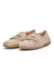 Floris van Bommel Floris Casual Gold Suede Print