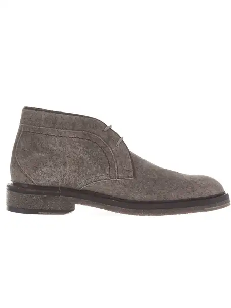 Floris van Bommel Floris Casual LightBrown Suede prin