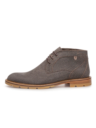 Floris van Bommel Floris Casual Taupe Nubuck print