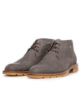 Floris van Bommel Floris Casual Taupe Nubuck print