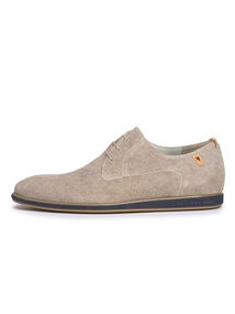 Floris van Bommel Floris Casual Taupe Suede print