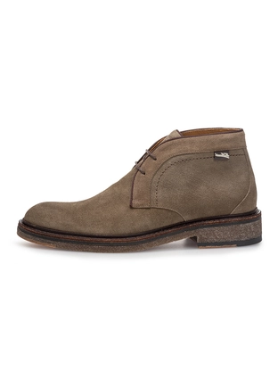 Floris van Bommel Floris Casual Taupe Suede print