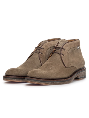 Floris van Bommel Floris Casual Taupe Suede print