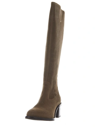 Floris van Bommel Floris Casual Taupe Suede print