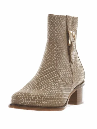 Floris van Bommel Floris Casual Taupe Suede print