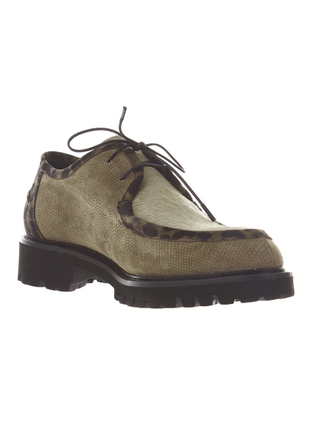 Floris van Bommel Floris Casual Taupe Suede print