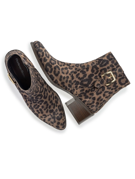 Floris van Bommel Floris Casual Taupe Suede print