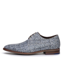 Floris van Bommel Floris Dressed Blue Printed leather