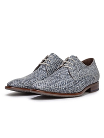 Floris van Bommel Floris Dressed Blue Printed leather